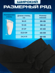 Носки мужские черные набор 10 пар размер 50-55 — изображение 2